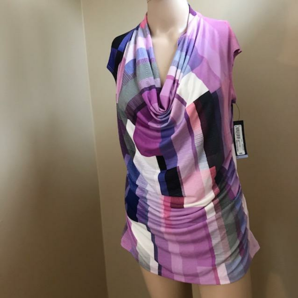 Worthington Scoop Neck Sleeveless Blouse PM NWT